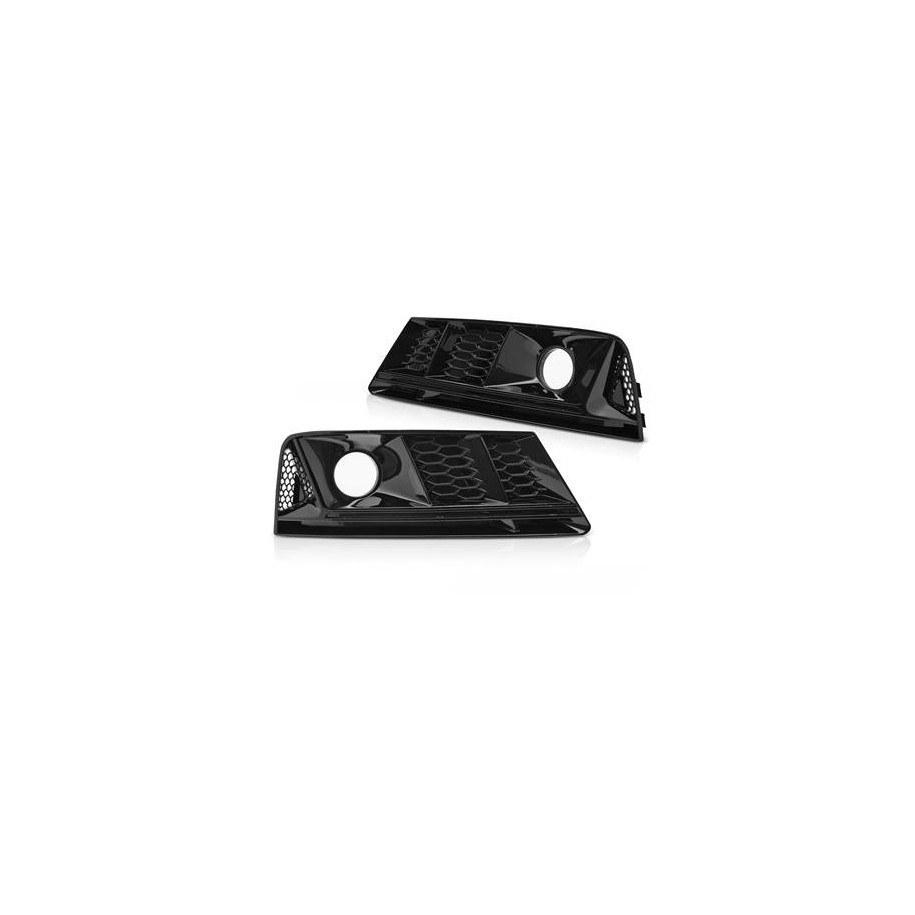 RAMKA HALOGENU ATRAPA ZDERZAKA PRZEDNIEGO AUDI A4 B9 15-19 SPORT GLOSSY BLACK - Części samochodowe Hansauto.pl