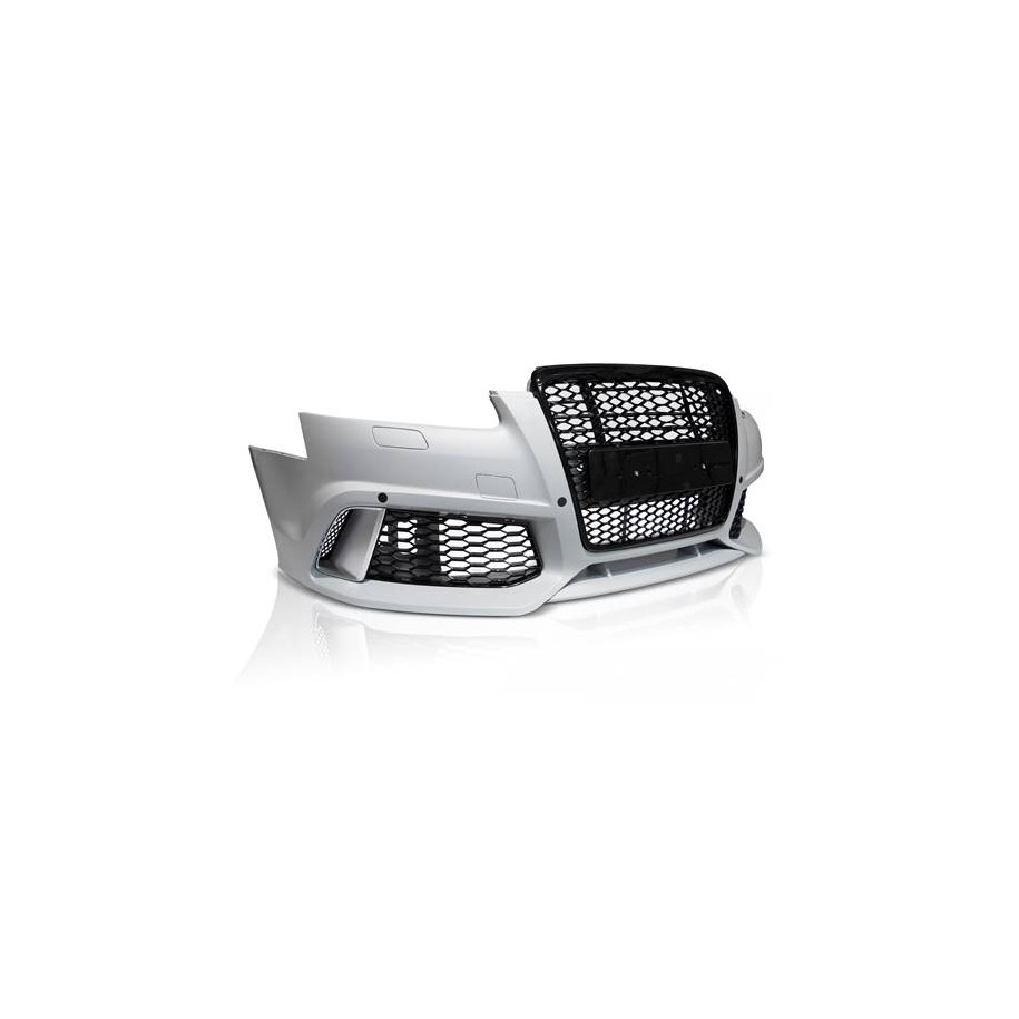 ZDERZAK PRZEDNI AUDI A6 C6 04-11 RS6 SPORT PDC GRILL BLACK - Części samochodowe Hansauto.pl