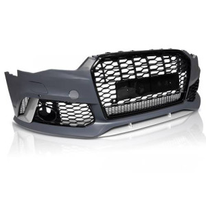 ZDERZAK PRZEDNI AUDI A6 C7 14-18 RS6 STYLE GRILL BLACK PDC ACC - Części samochodowe Hansauto.pl