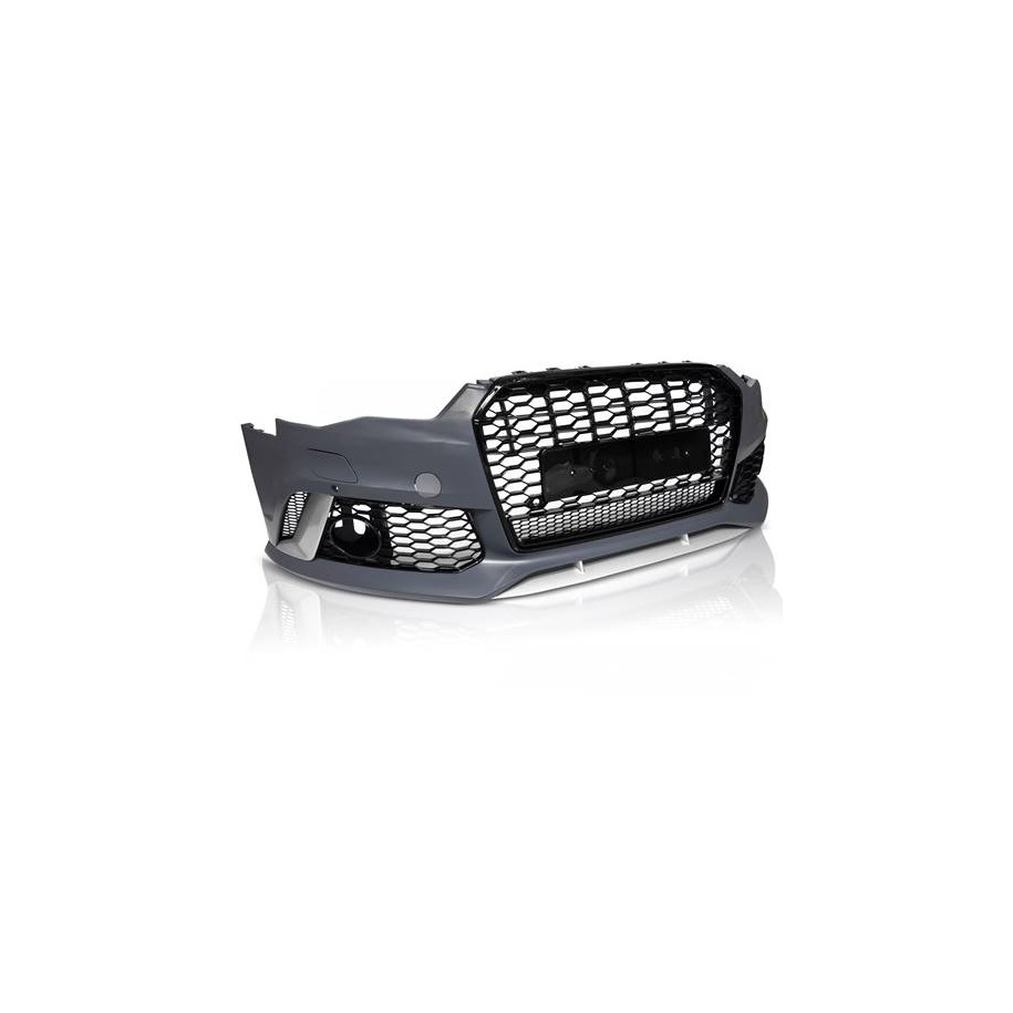 ZDERZAK PRZEDNI AUDI A6 C7 14-18 RS6 STYLE GRILL BLACK PDC ACC - Części samochodowe Hansauto.pl